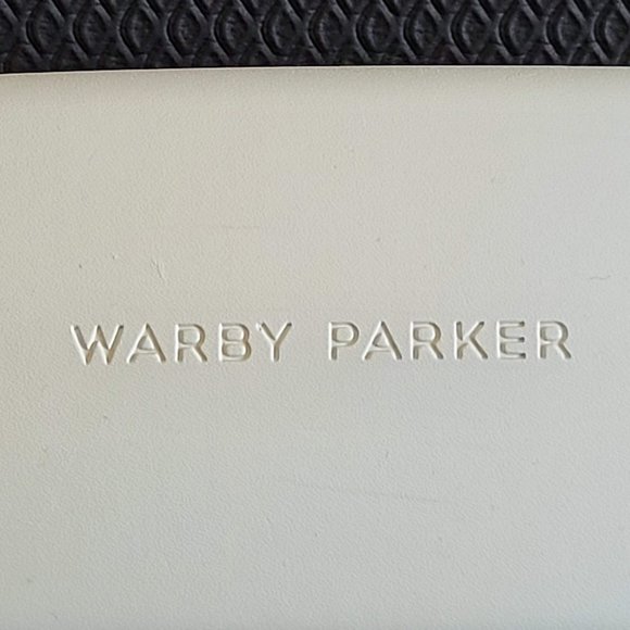 WARBY PARKER WP Glasses Sunglasses Case Holder Storage Ivory Cream - Picture 2 of 12